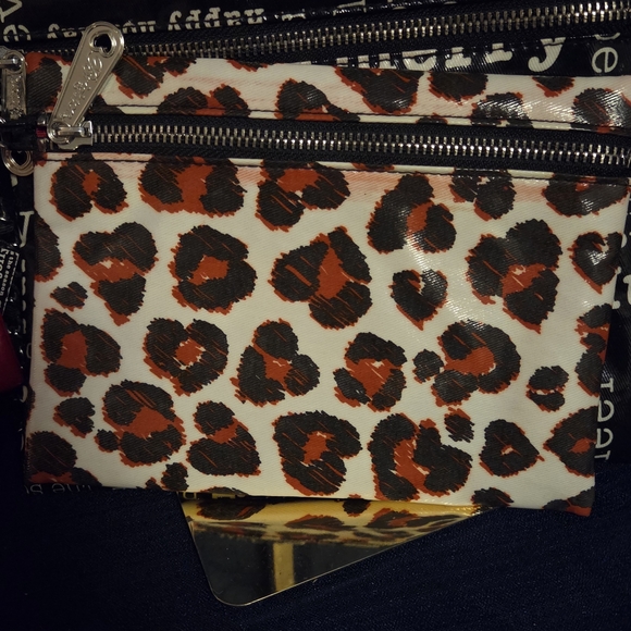 Brighton Jingle Triple Pouch Set 3-in-1 Wristlet Leopard Red NWT - Picture 5 of 14